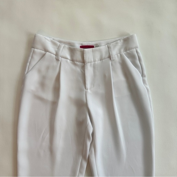 Alice + Olivia High Rise Pleated Pants Size 10 Clean Girl Aesthetic Minimalist - Picture 4 of 8